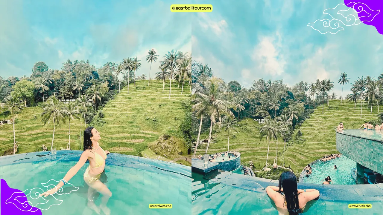 Bali Full Day Tour - Traditional Village Trip 5 Tegalalang Rice Terrace in Bali with layered green paddies and scenic valley views near Ubud