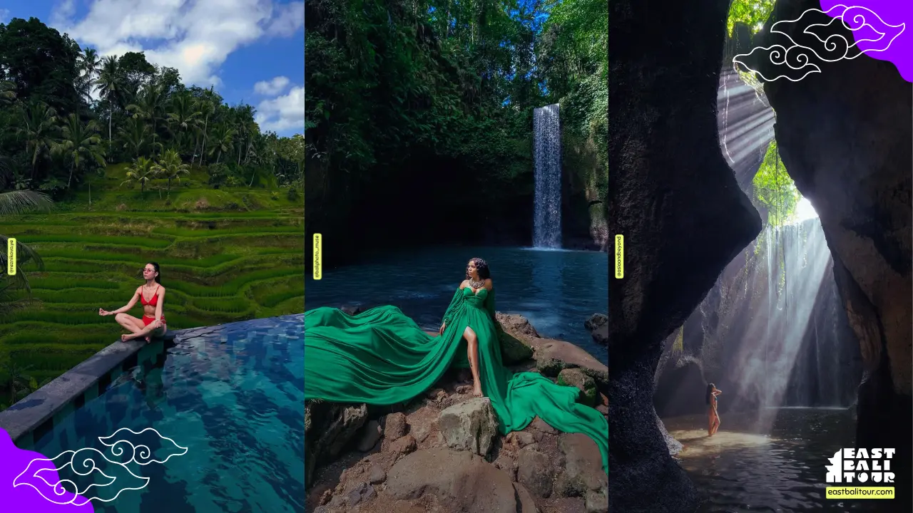Bali Instagram Tour visiting iconic photo spots, temples, swings, and rice terraces.