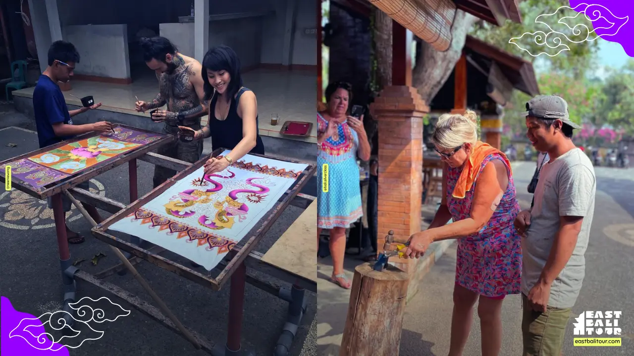 Celuk Village Bali, traditional silver and goldsmith workshops crafting intricate jewelry and metalwork