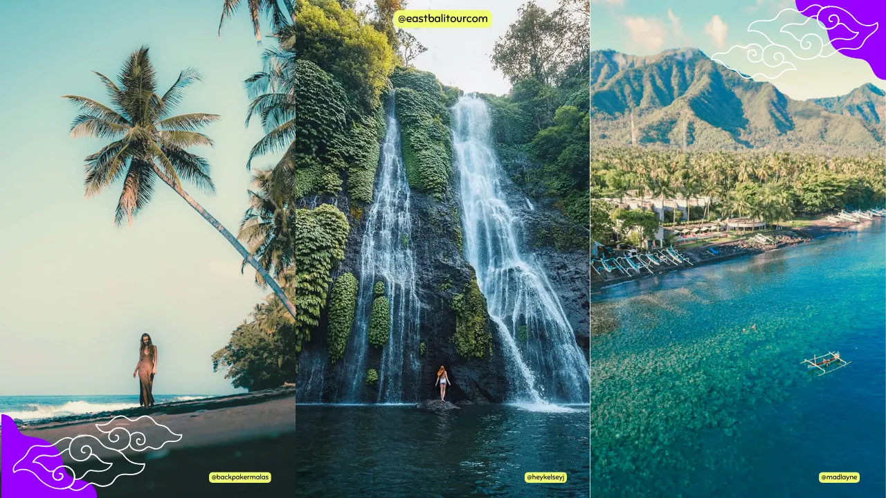 Bali Airport Transfer 3 Banyumala Waterfall cascading into a jungle pool in North Bali’s highlands.