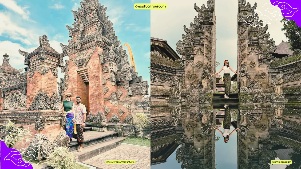 Private Bali Tour Packages - Hidden Gems of Bali in One Day 3 Elegant view of Batuan Temple surrounded by tropical greenery, captured during a luxury private Bali tour.