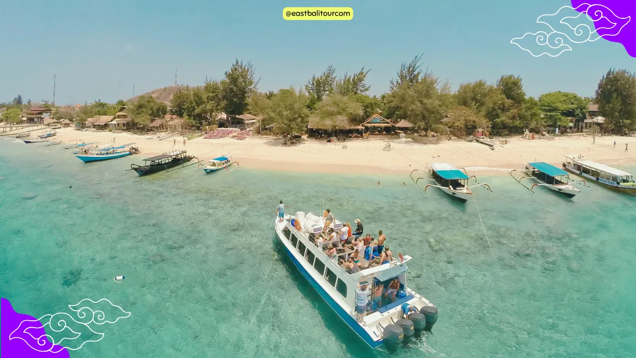 Daily fast boat from Bali to Gili Islands with scenic ocean views and reliable service