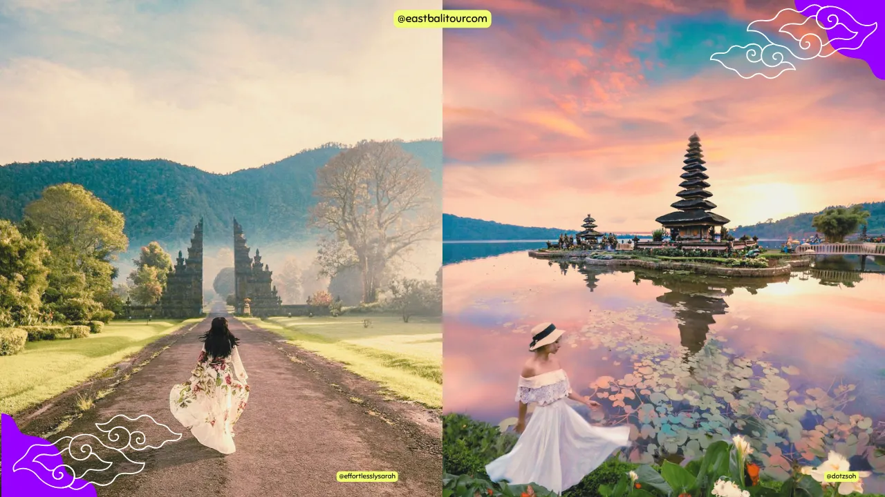 Viajero explorando la cascada de Sekumpul rodeado de vegetación tropical, durante un tour privado por los paisajes ocultos del norte de Bali.