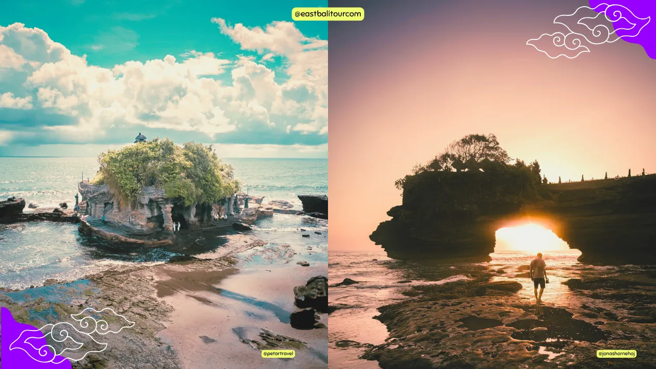 Tour al atardecer en Bali Tanah Lot - templo, mar y serenidad