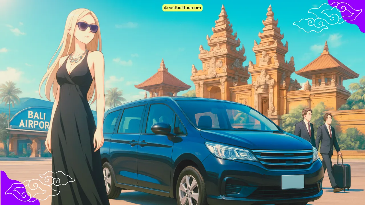 발리 공항 - 개인 공항 교통편 2 밤 시간대 발리 공항에서 대기 중인 공항 픽업 차량