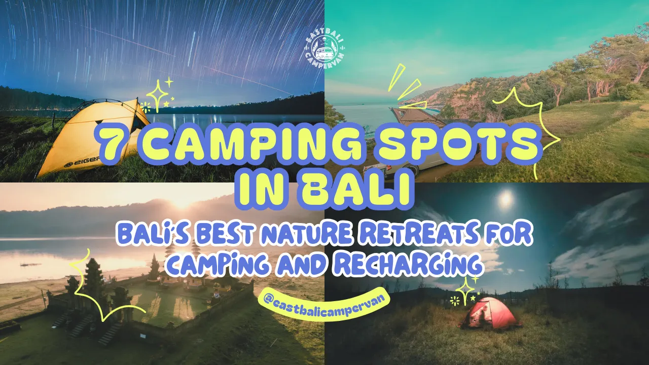 Best 7 Camping Spots in Bali for Peaceful Nature Escapes 1 Scenic view of campervan parked at a Bali campsite with lush greenery and ocean backdrop – one of 7 camping spots in Bali