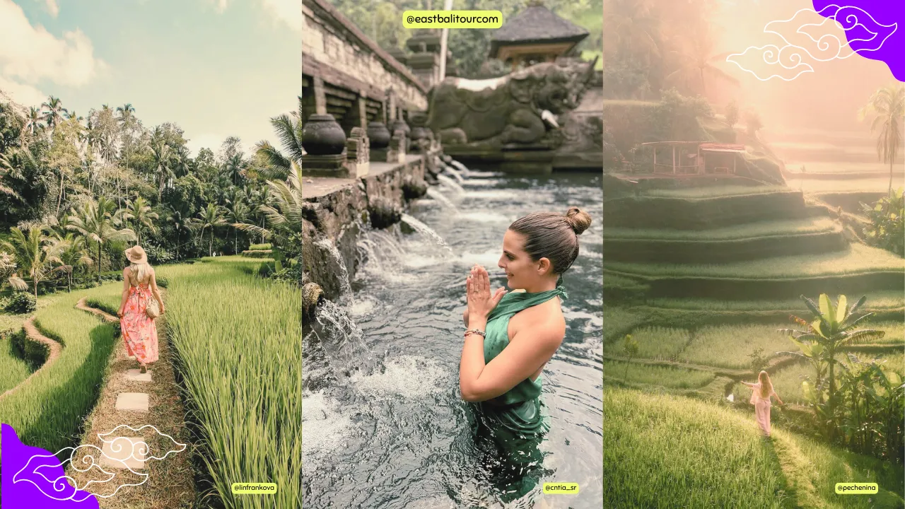 Tour de 1 Día por Bali – Descubre Ubud, Tirta Empul y Tegalalang 1 Tour de día completo en Bali con experiencias culturales auténticas y contacto con la vida local.