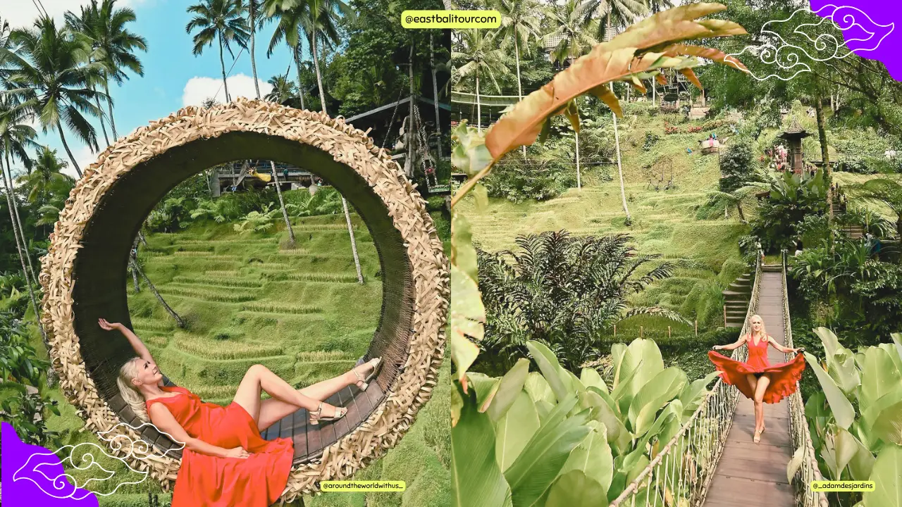 Tegallalang Rice Terrace 14 Tegallalang Rice Terrace in Ubud Bali surrounded by lush tropical greenery