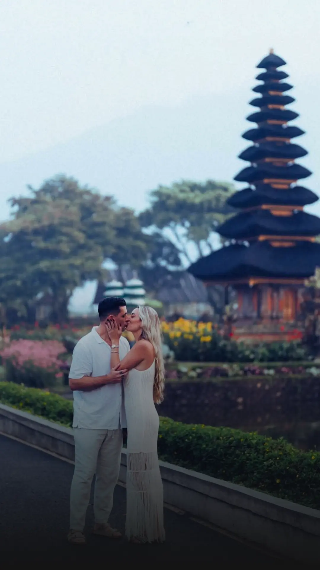 Couple exploring Bali honeymoon itinerary with romantic villas, beaches, and cultural spots