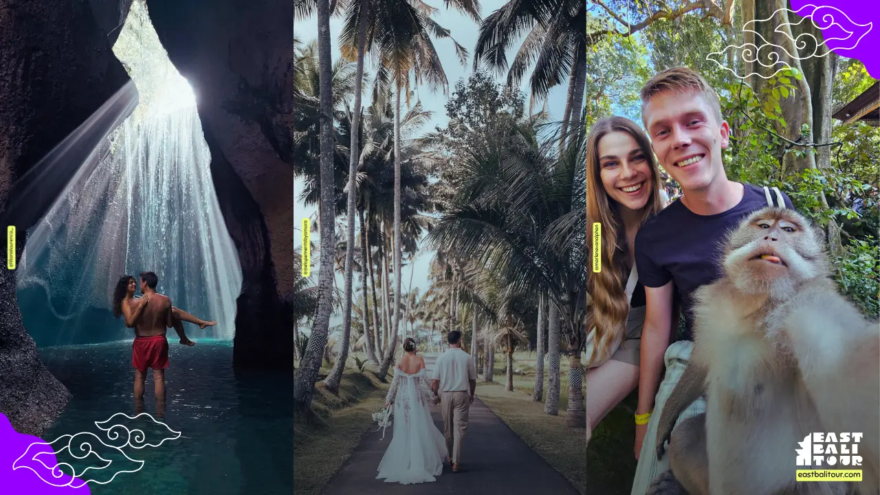 Viaje de novios a Bali disfrutando una experiencia romántica en villa privada con vistas tropicales