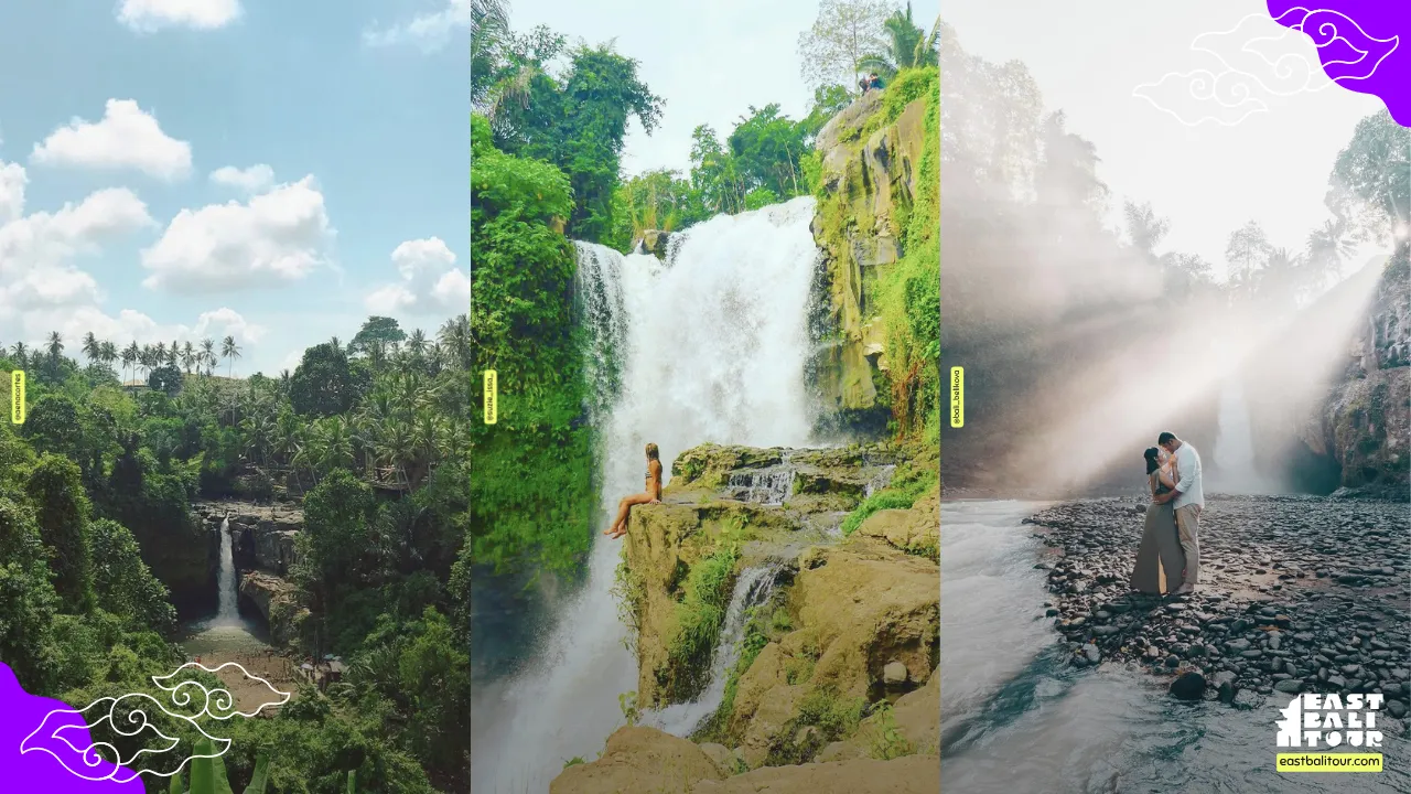 Beautiful Tegenungan Waterfall attraction in Gianyar Bali