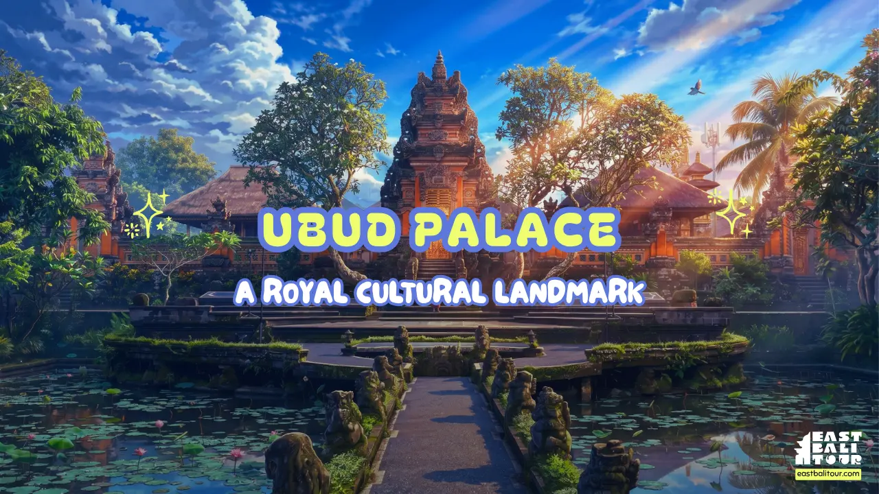 Traditional Balinese architecture of Ubud Palace (Puri Saren Agung) royal entrance