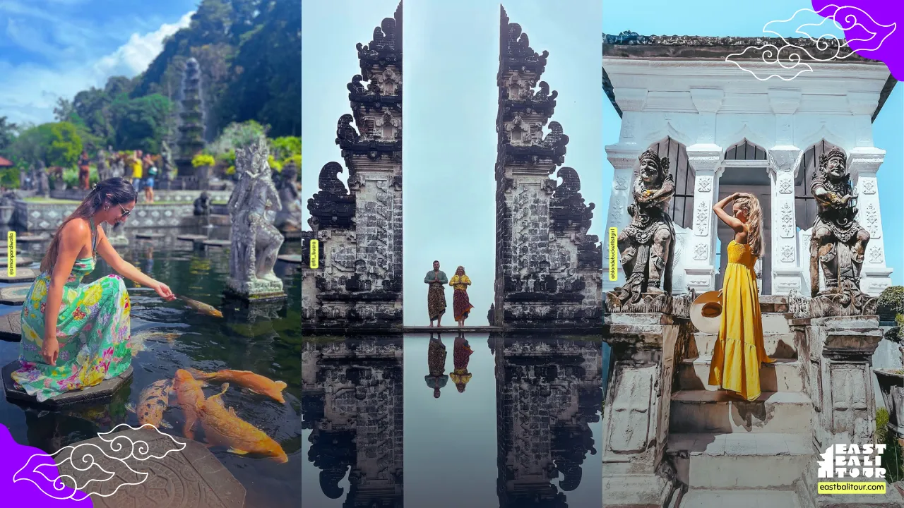 East Bali Day Trip Itinerary: Lempuyang, Tirta Gangga & Virgin Beach in One Day 1 East Bali Day Trip Itinerary - Scenic highlights of a full-day East Bali tour itinerary featuring royal water palaces and iconic temples.