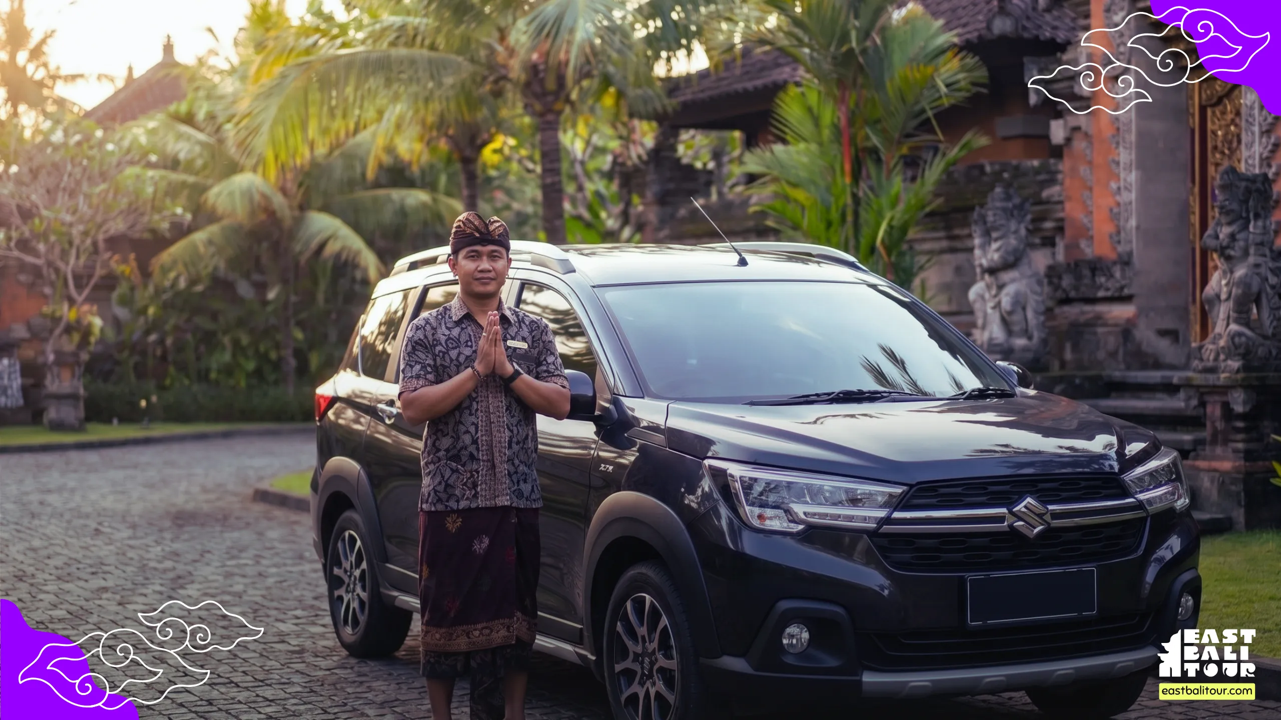 East Bali Day Trip Itinerary: Lempuyang, Tirta Gangga & Virgin Beach in One Day 3 A comfortable private car charter vehicle ready for a custom East Bali tour.