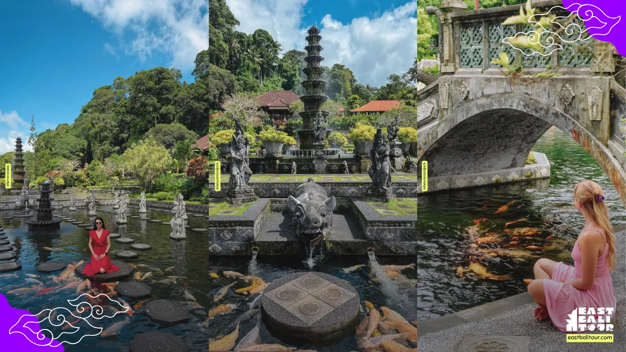 Tirta Gangga Water Palace 9 Stepping stones across the sacred koi pond at Tirta Gangga Water Palace in Karangasem, East Bali