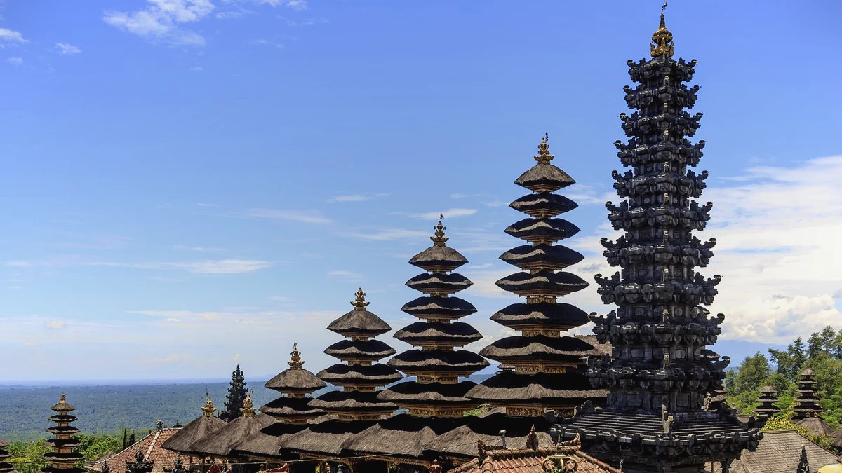 Pura Besakih Mother Temple complex on the slopes of Mount Agung